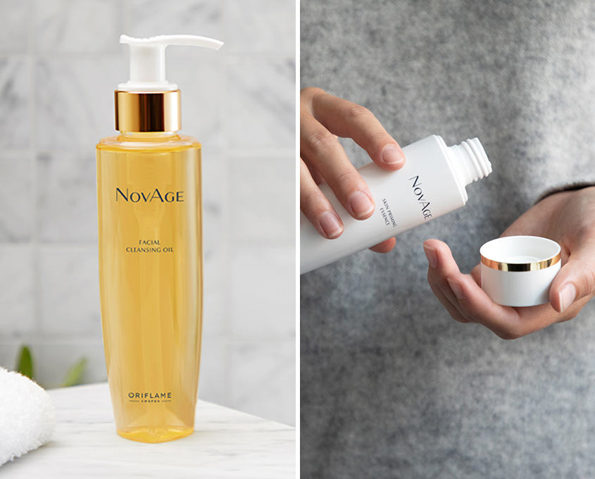 NovAge Facial Cleansing Oil ja NovAge Skin Priming Essence